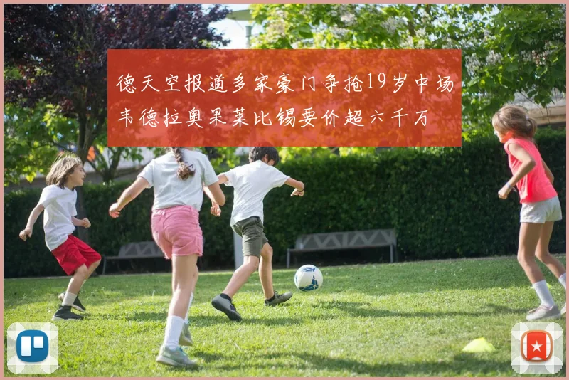 德天空报道多家豪门争抢19岁中场韦德拉奥果莱比锡要价超六千万